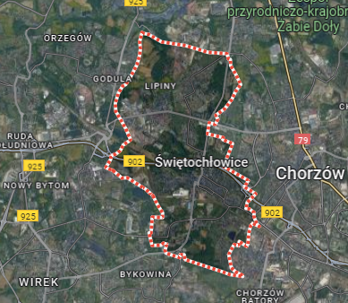 Mapa miasta Świętochłowice